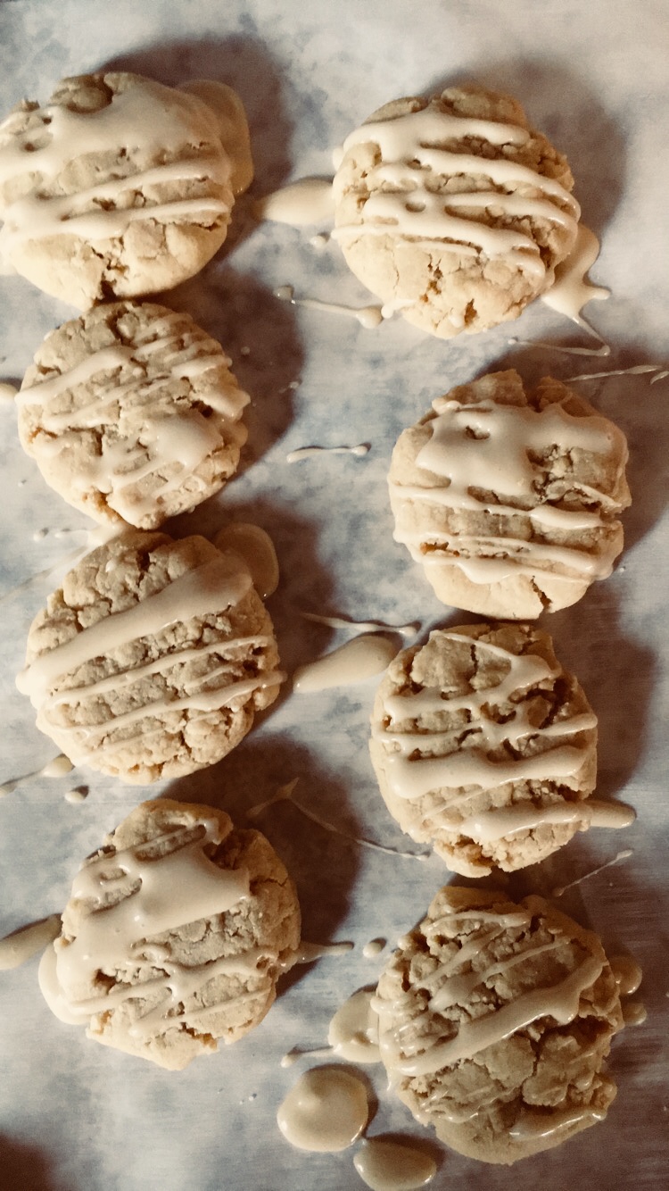 Maple Brown Sugar Cookies With Maple Glaze